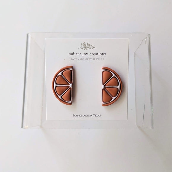 Orange Slice Studs No.1