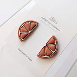 Orange Slice Studs No.1