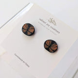 Round Butterfly Studs