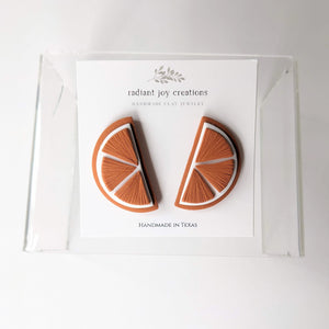 Orange Slice Studs No.2