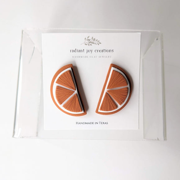 Orange Slice Studs No.2