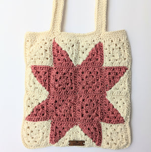 Quilt Square Crochet Tote