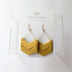 Double Chevron Dangles