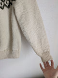 Hand-Knit 100% Wool Sweater
