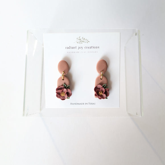 Pendant Mini Dangles / Pink Flower