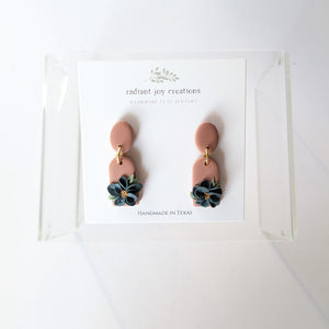 Pendant Mini Dangles / Blue Flower