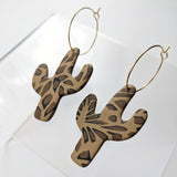 Cactus Hoops / Animal Print