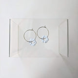 Stamped Flower Hoops