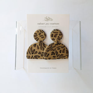 Large Half-Ovals / Animal Print