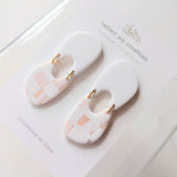 Abstract Links / Pink Marble Checkered