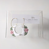 Floral Moon Hoops